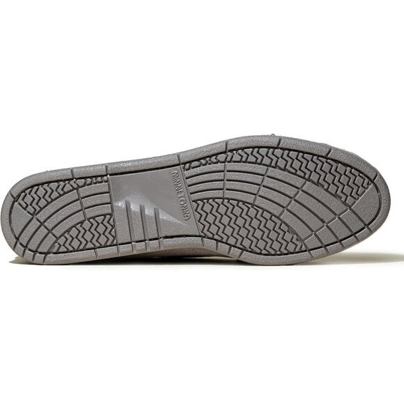 Women's Velvet Suede Beaded Embroidery Flower Beauty Gray Pull On Slipper Boot - Picture 3 of 6